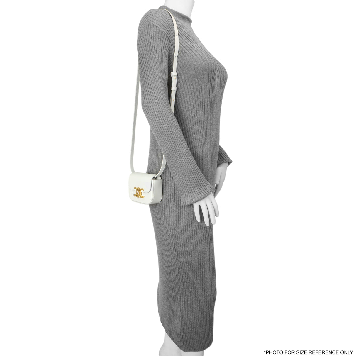 Celine Grey Calfskin Mini Claude Handbags Celine