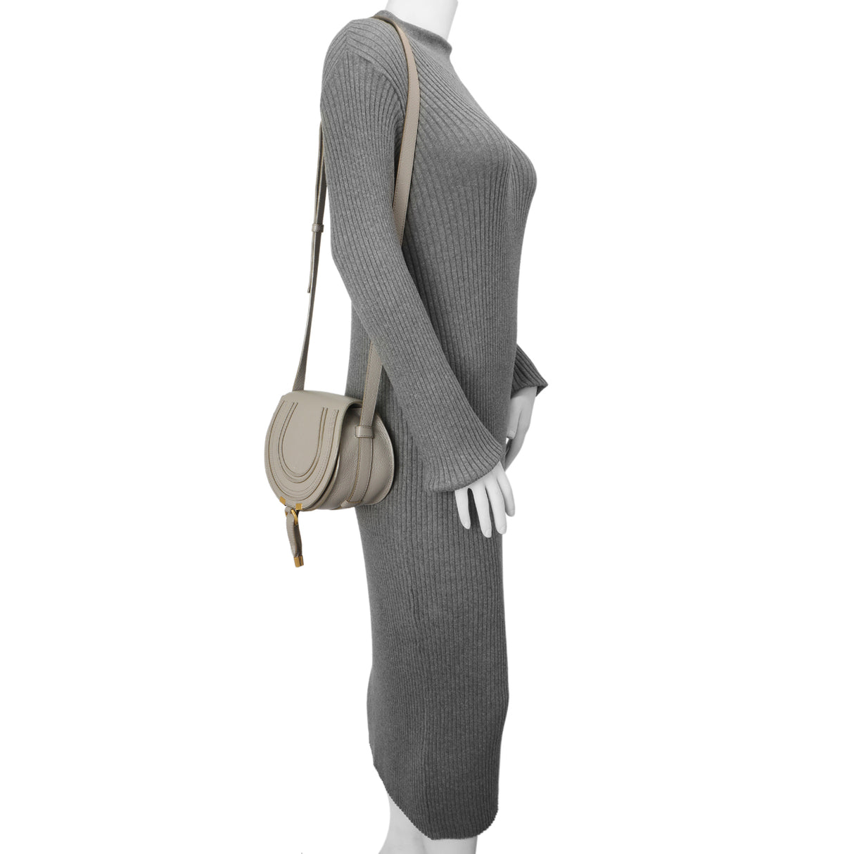 Chloe Grey Calfskin Mini Marcie Handbags Chloe