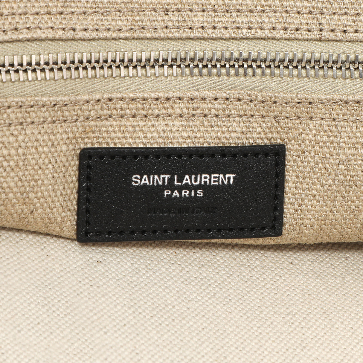 Saint Laurent Linen Rive Gauche North South Tote Handbags Saint Laurent