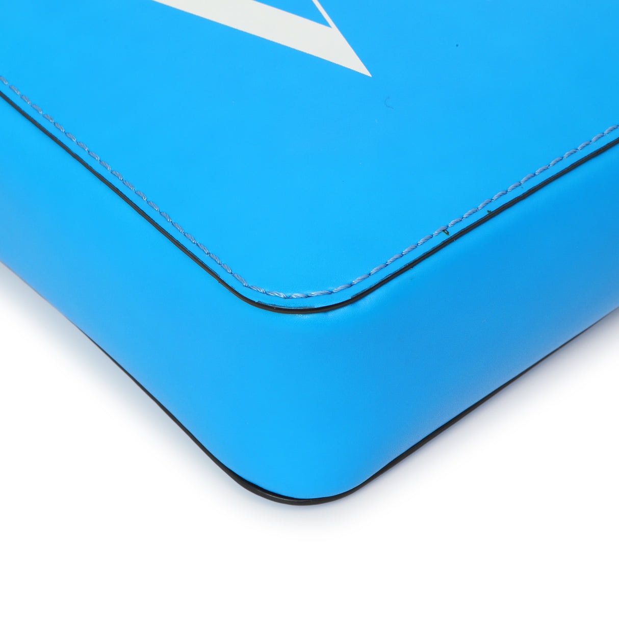 Valentino Blue Calfskin VLTN Print Crossbody Bag Handbags Valentino