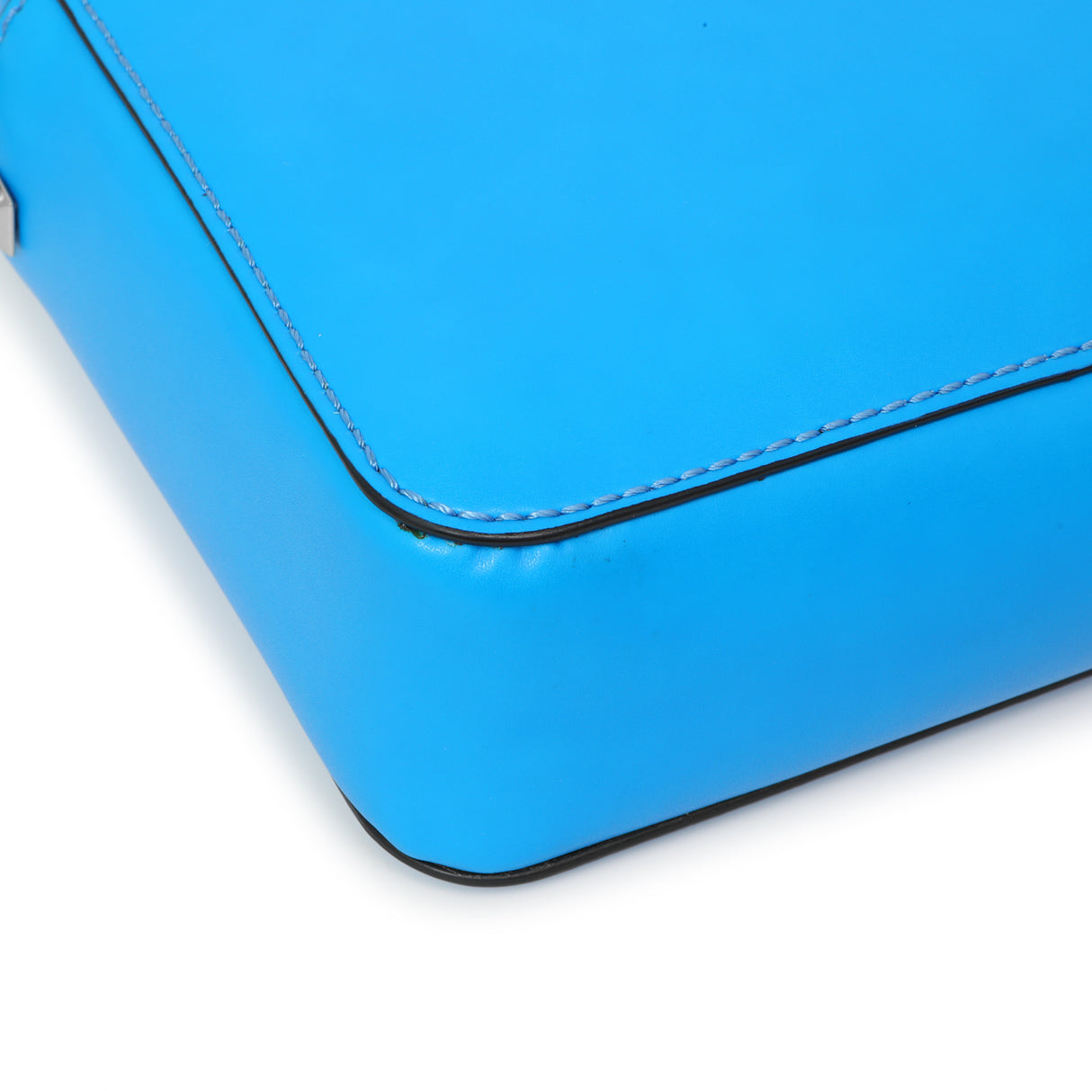 Valentino Blue Calfskin VLTN Print Crossbody Bag Handbags Valentino