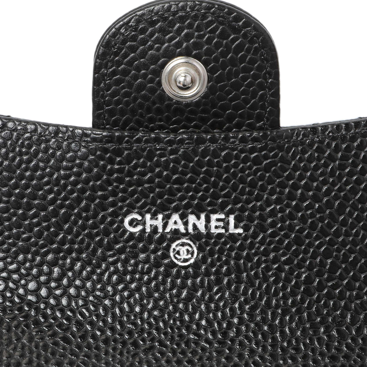 Chanel Black Caviar Quilted Flap Card Holder Wallet Accessories Chanel