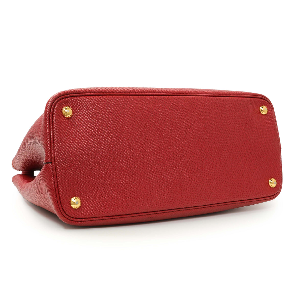 Prada Red Saffiano Medium Double Bag Handbags Prada