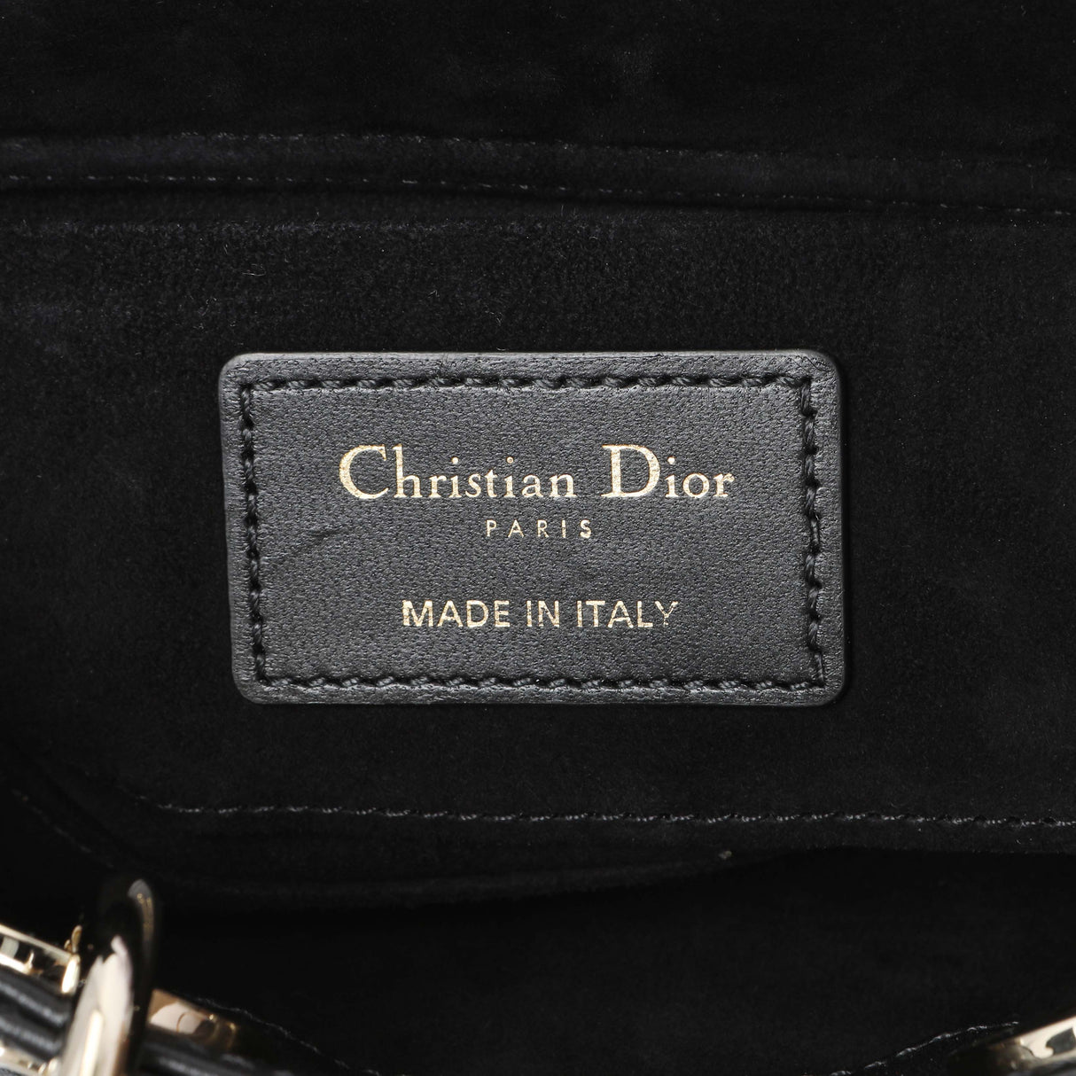 Christian Dior Black Cannage Mini Lambskin Lady D-Joy