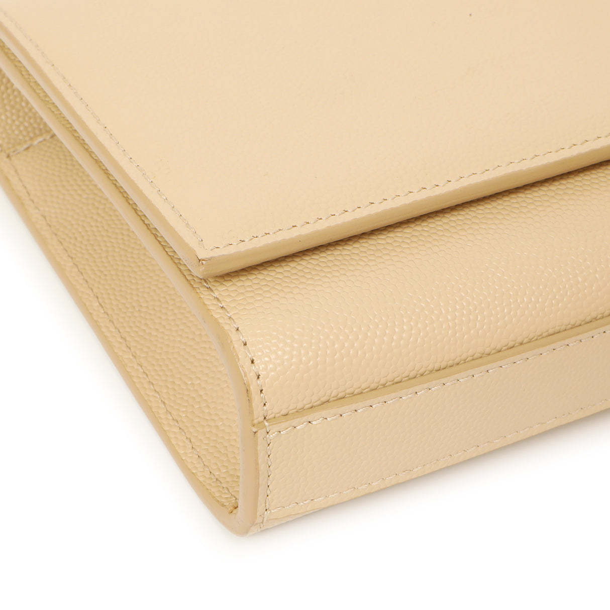 Saint Laurent Beige Grain De Poudre Monogram Cassandre Clutch Handbags Saint Laurent