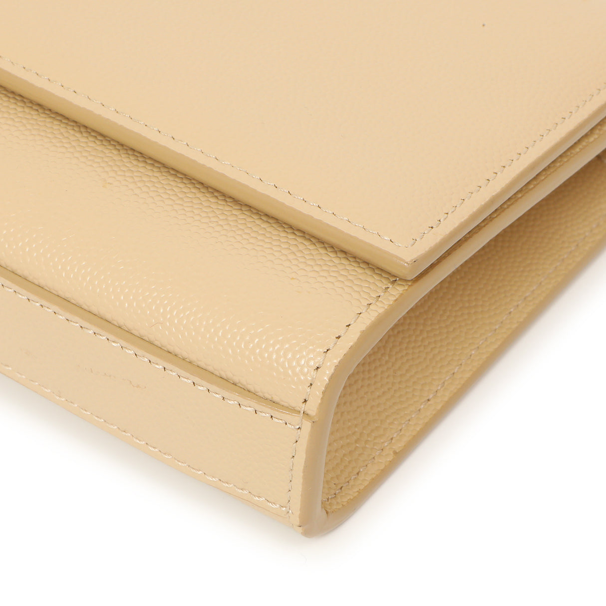 Saint Laurent Beige Grain De Poudre Monogram Cassandre Clutch Handbags Saint Laurent