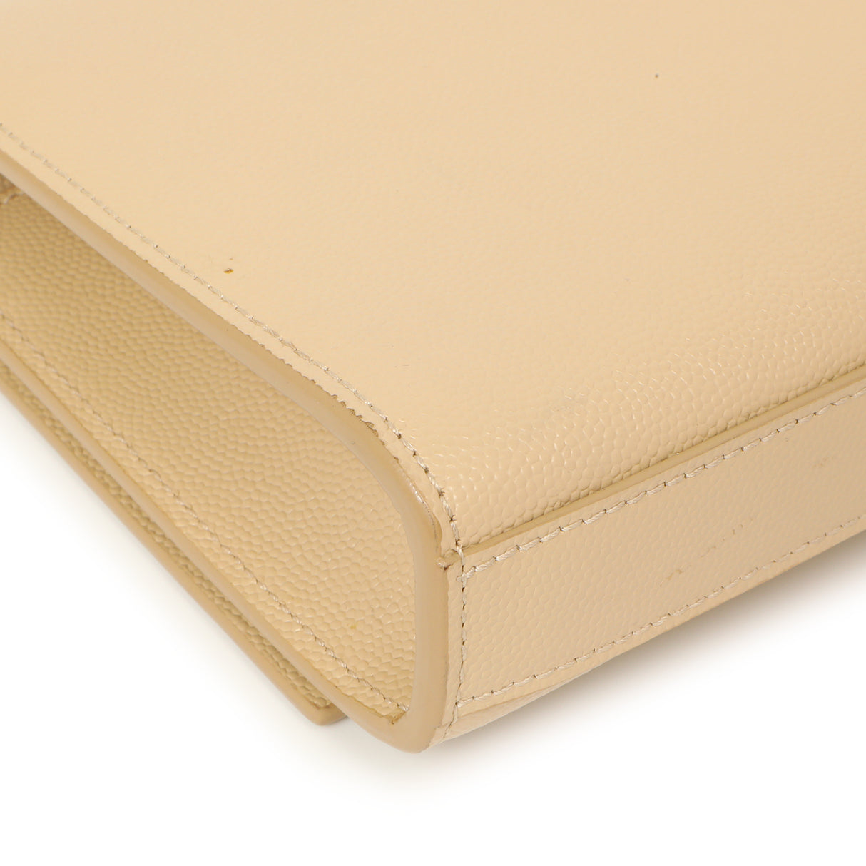 Saint Laurent Beige Grain De Poudre Monogram Cassandre Clutch Handbags Saint Laurent