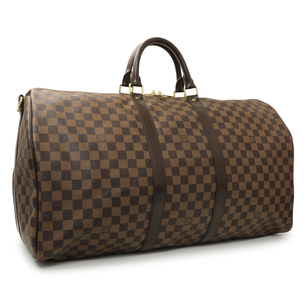 Louis Vuitton Damier Ebene Keepall Bandouliere 55 Handbags Louis Vuitton