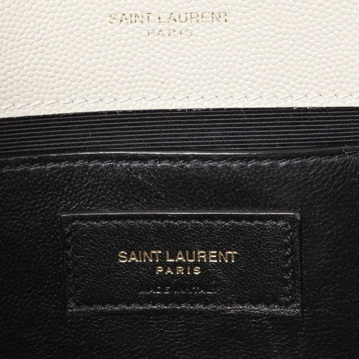 Saint Laurent Crema Soft Grain De Poudre Small Classic Monogram Kate Tassel Satchel Handbags Saint Laurent
