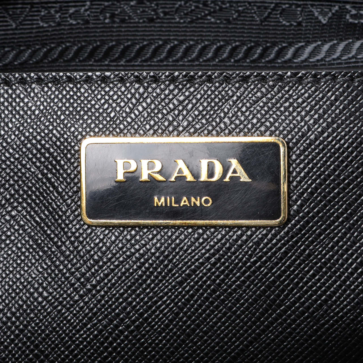 Prada Black Saffiano Large Galleria Double Zip Tote Handbags Prada