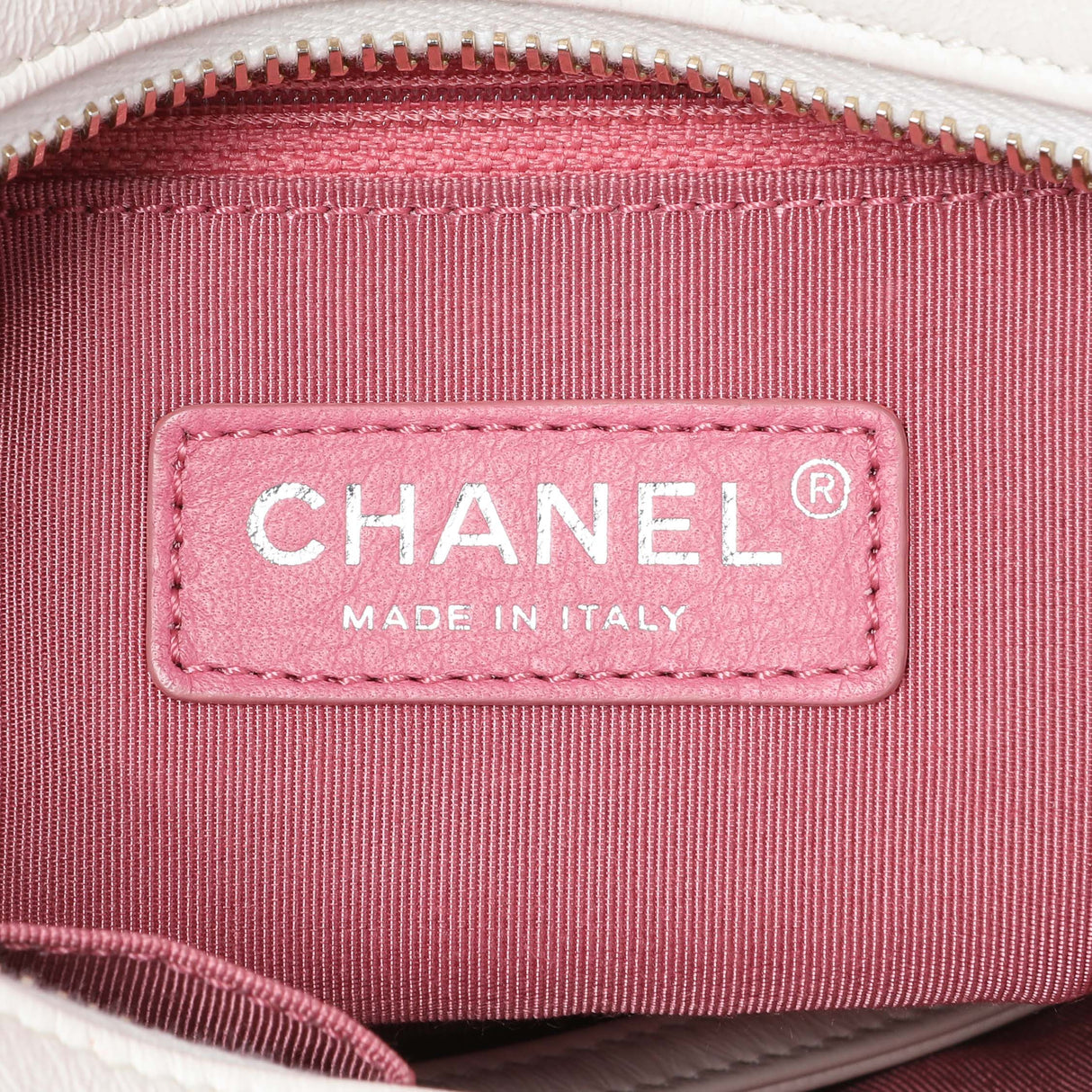 Chanel White Aged Calfskin Quilted Small Gabrielle Hobo Handbags Chanel