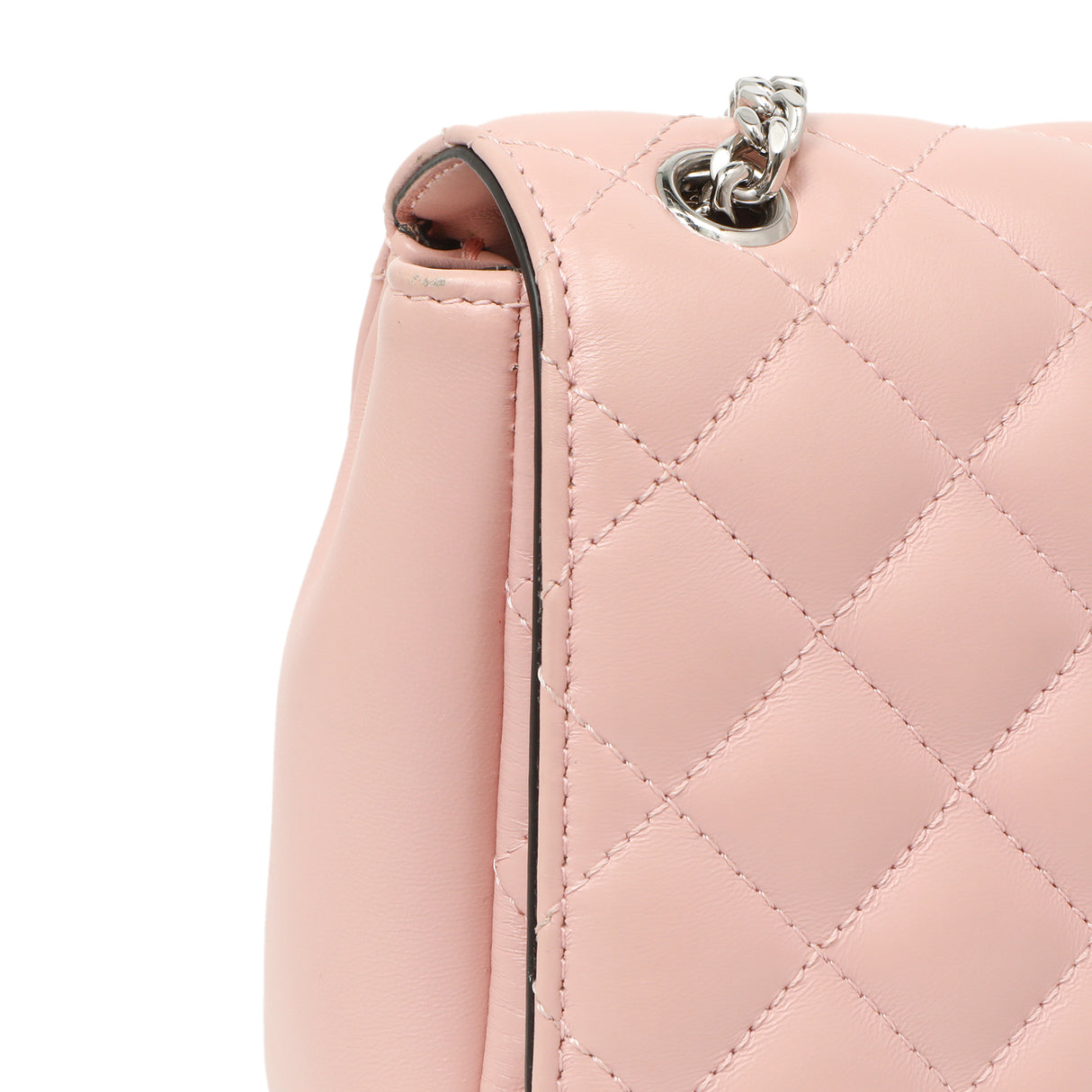 Versace Pink Quilted Lambskin Medusa Chain Crossbody Handbags Versace