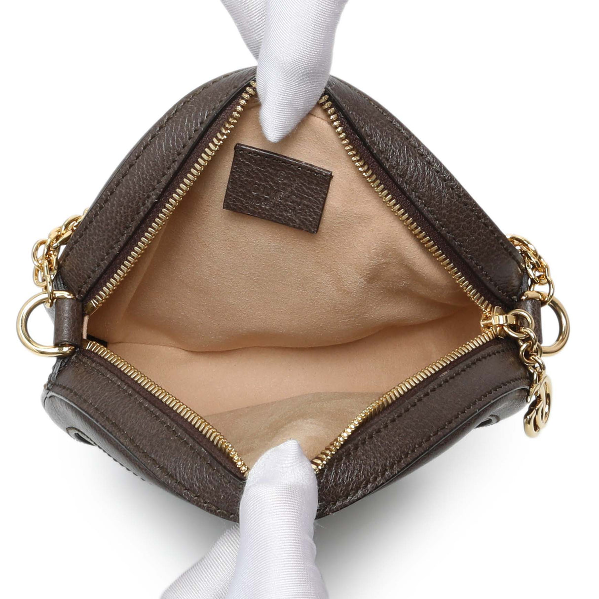 Gucci GG Supreme Monogram Web Mini Ophidia Round Shoulder Bag Handbags Gucci