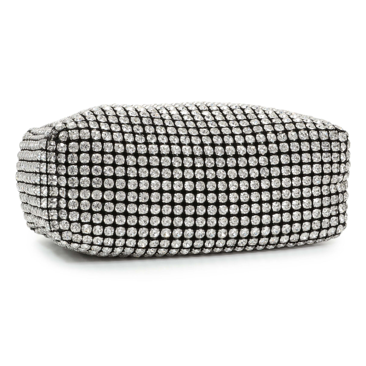 Alexander Wang Black Silver Mesh Crystal Rhinestone Mini Heiress Pouch Handbags Alexander Wang