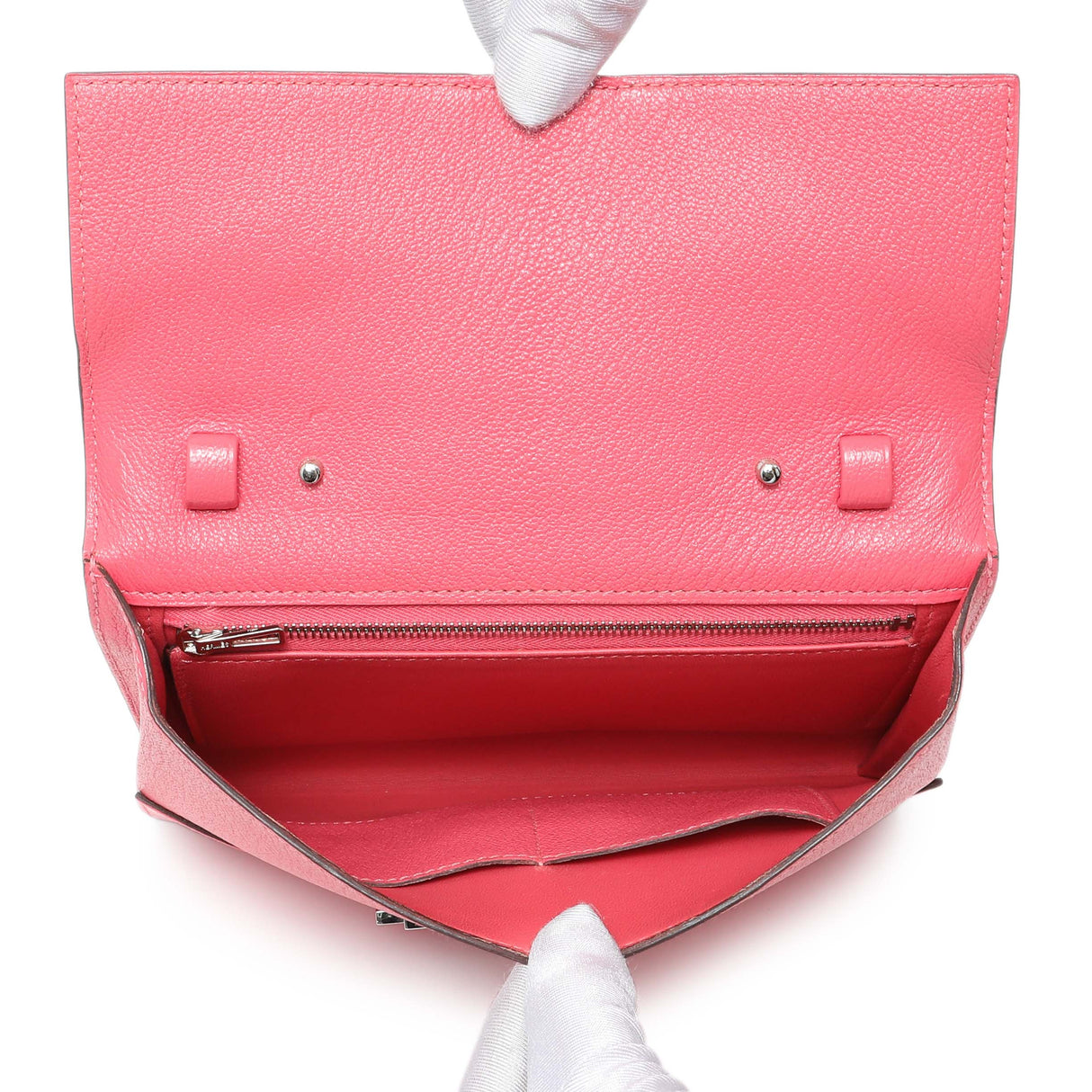 Hermes Pink Chevre Cinhetic To Go Shoulder Bag Handbags Hermes