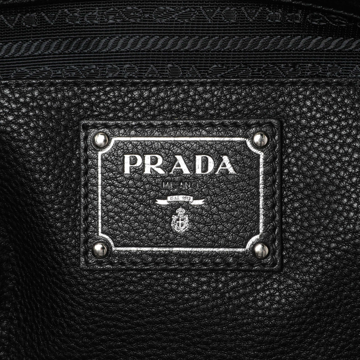 Prada Black Vitello Daino Tote Handbags Prada