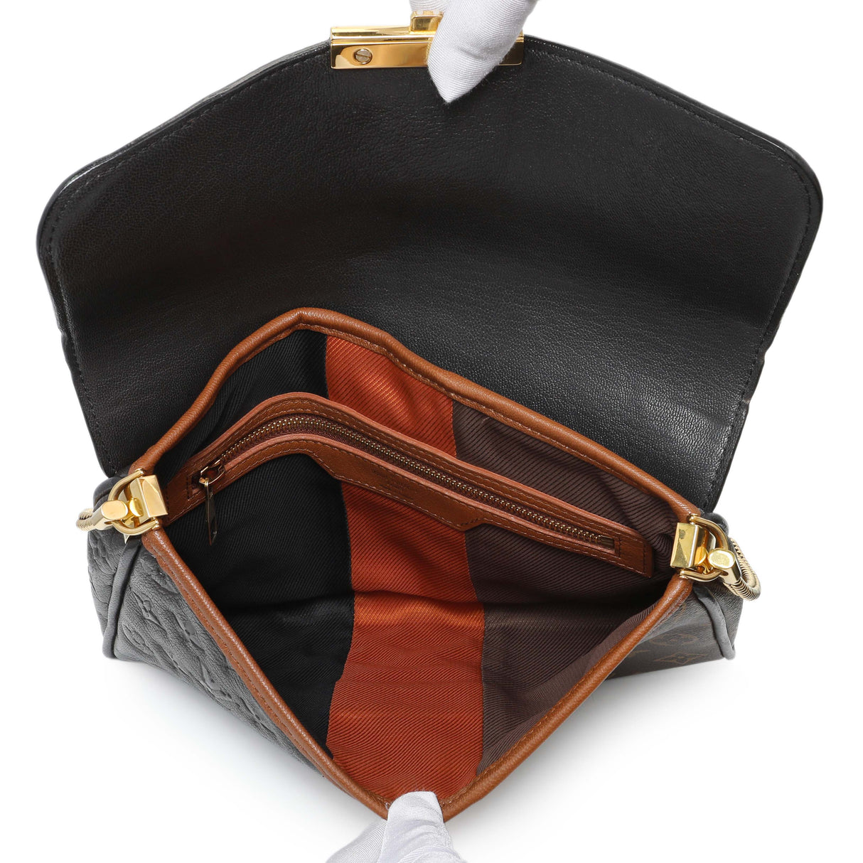 Louis Vuitton Marine Monogram Blocks Pochette Plate Clutch Handbags Louis Vuitton