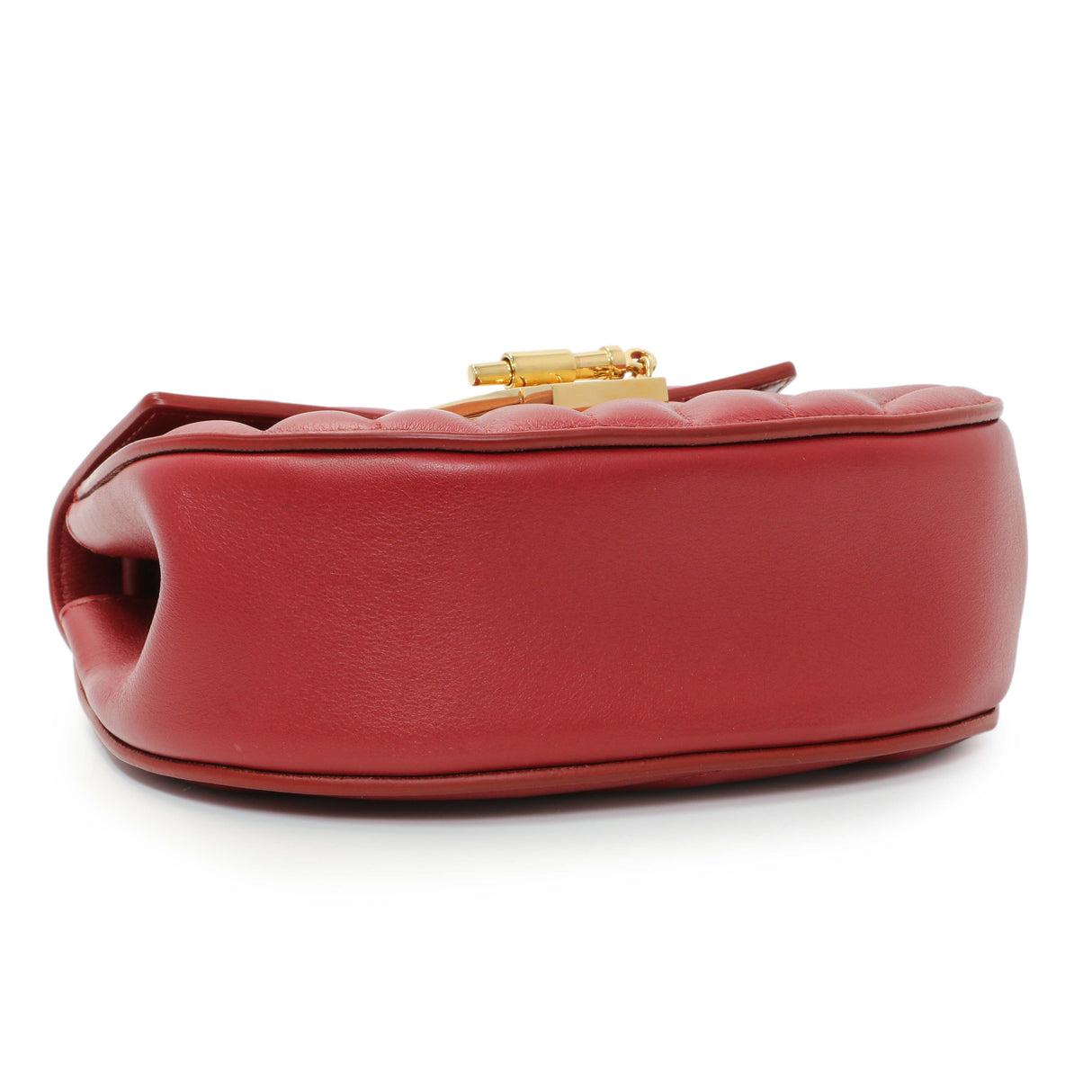 Chloe Red Calfskin Quilted Mini Drew Bijou Shoulder Bag Handbags Chloe