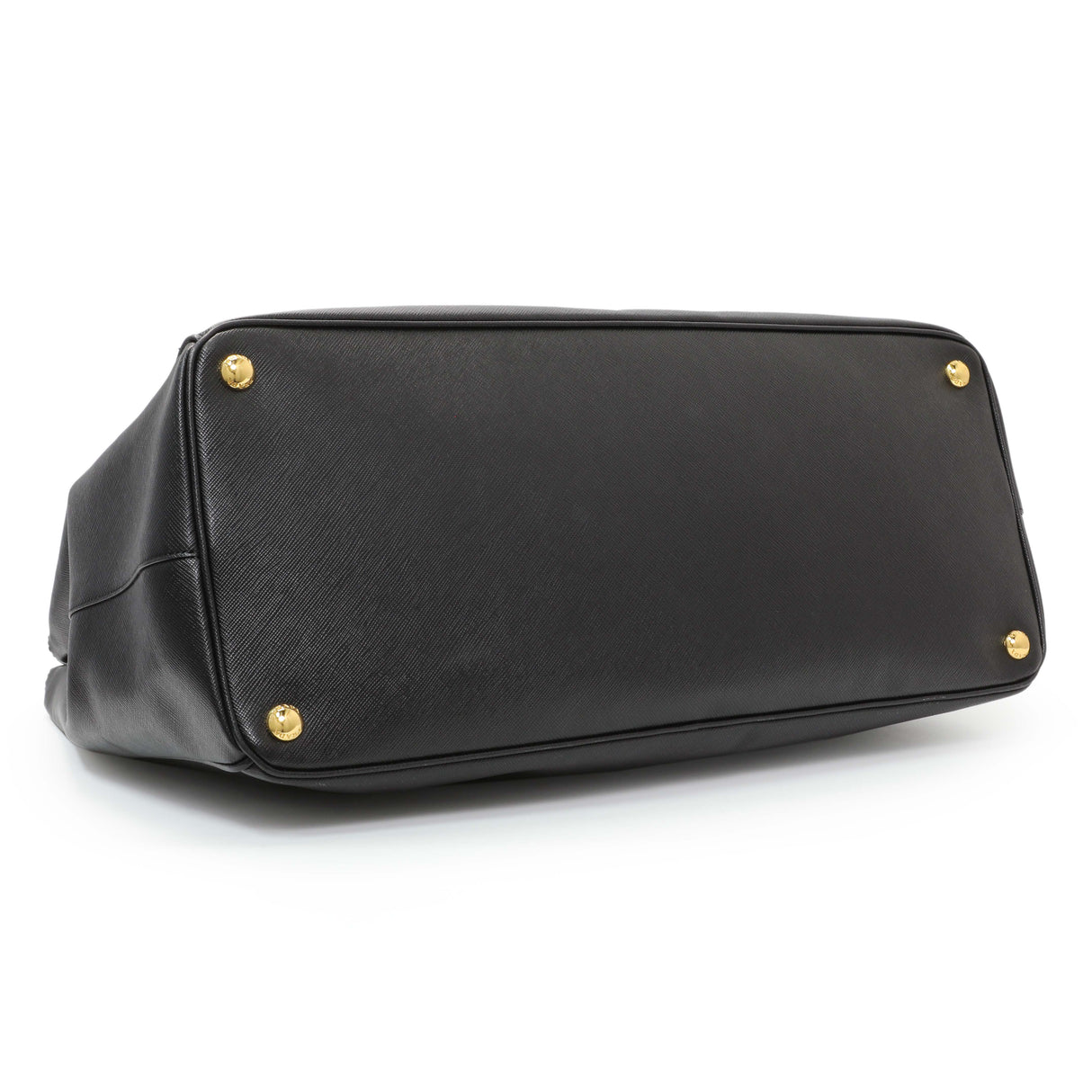 Prada Black Saffiano Large Galleria Double Zip Tote Handbags Prada