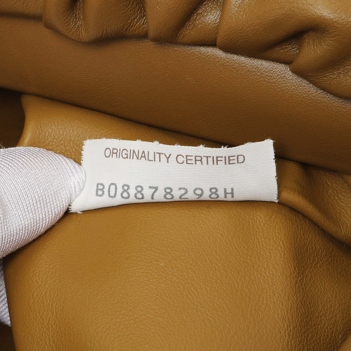 Bottega Veneta Moutarde Calfskin The Pouch Chain Handbags Bottega Veneta