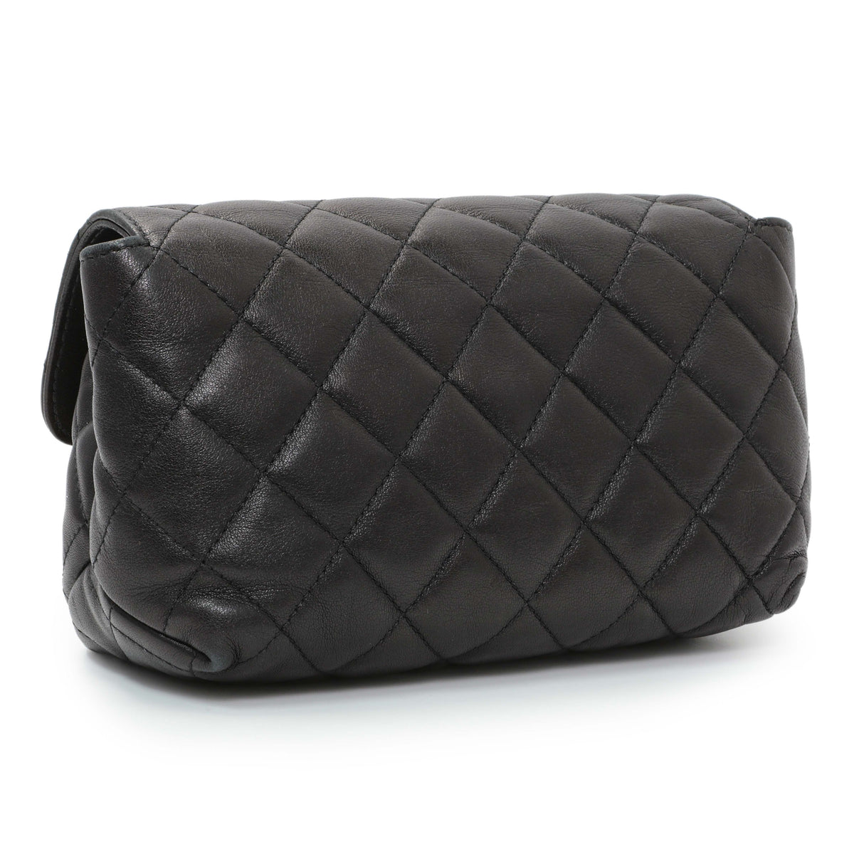 Chanel Quilted Lambskin Flap Cosmetic Case Accessories Chanel