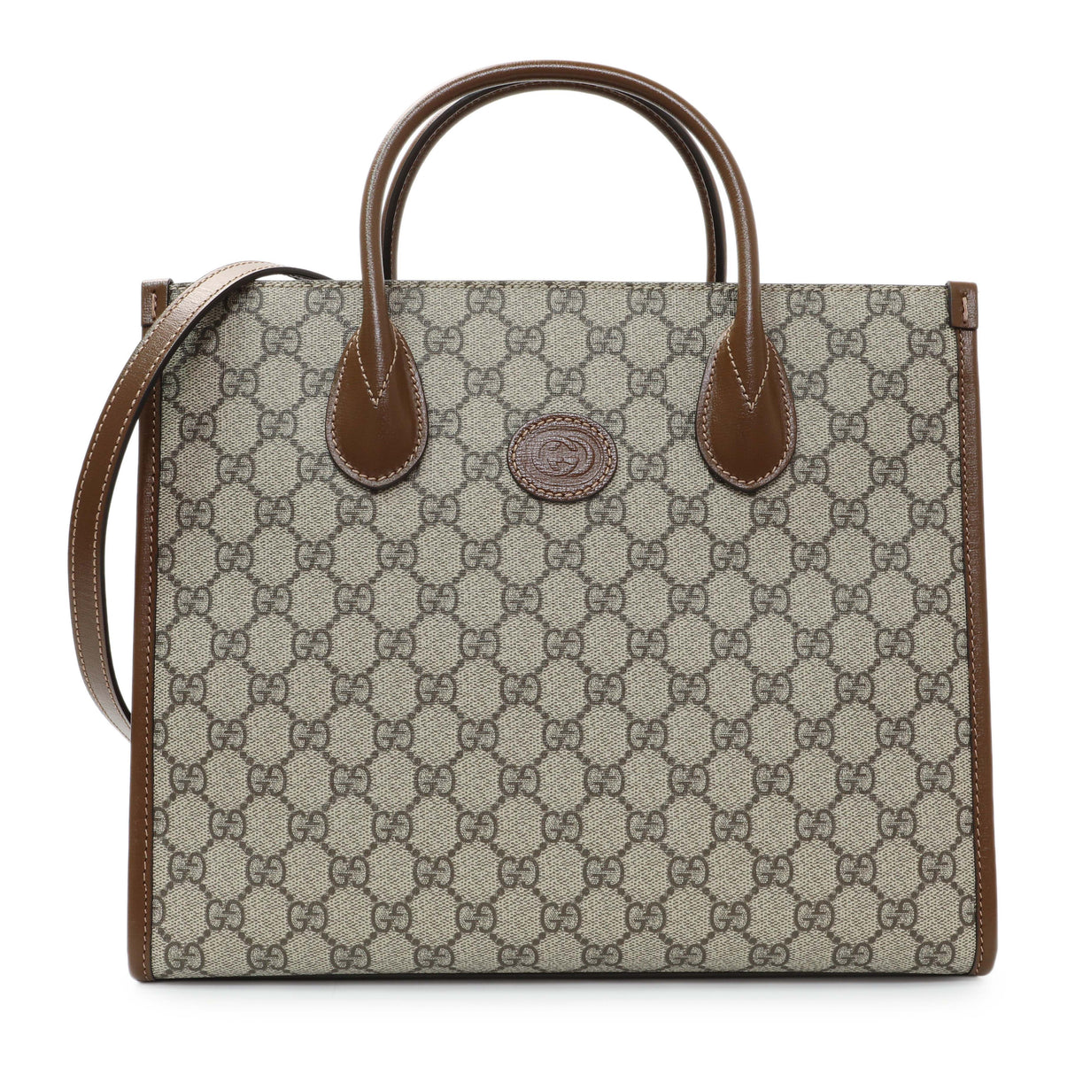 Gucci Supreme Canvas Retro Interlocking G Tote Handbags Gucci