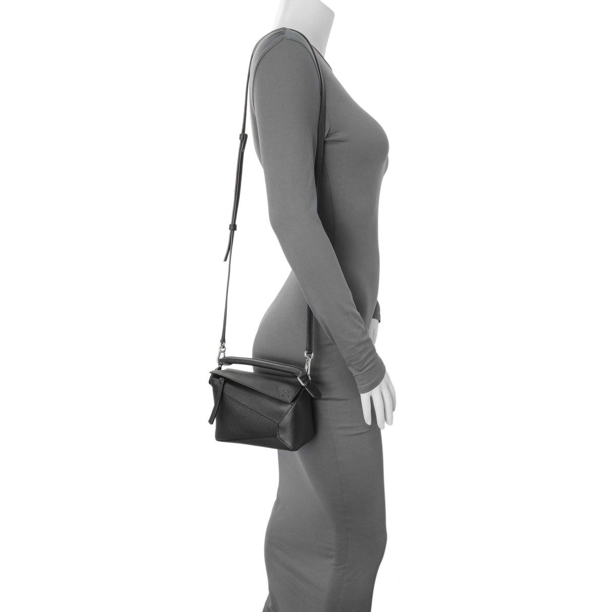 Loewe Black Calfskin Mini Puzzle Bag Handbags Loewe