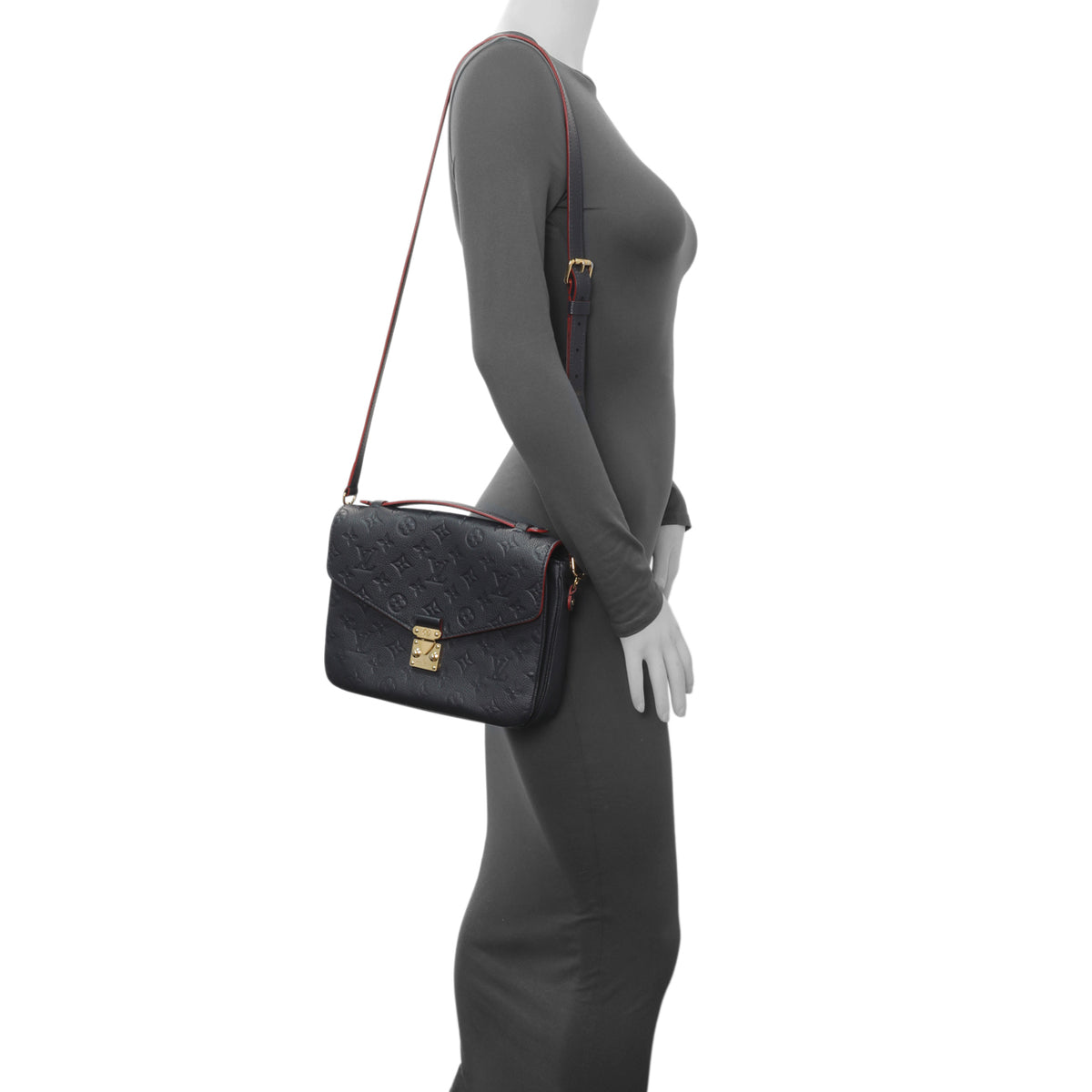 Louis Vuitton Marine Rouge Monogram Empreinte Pochette Metis Handbags Louis Vuitton
