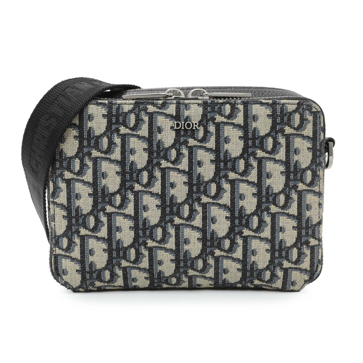 Christian Dior Oblique Zipped Pouch with Strap Handbags Christian Dior