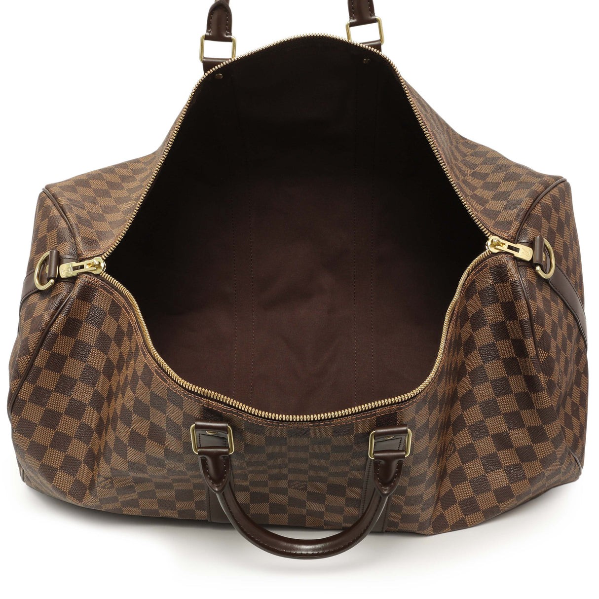 Louis Vuitton Damier Ebene Keepall Bandouliere 55 Handbags Louis Vuitton