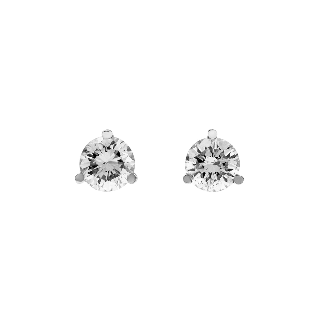 14K White Gold 0.52 Carat Diamond Stud Earrings Fine Jewellery Modaselle