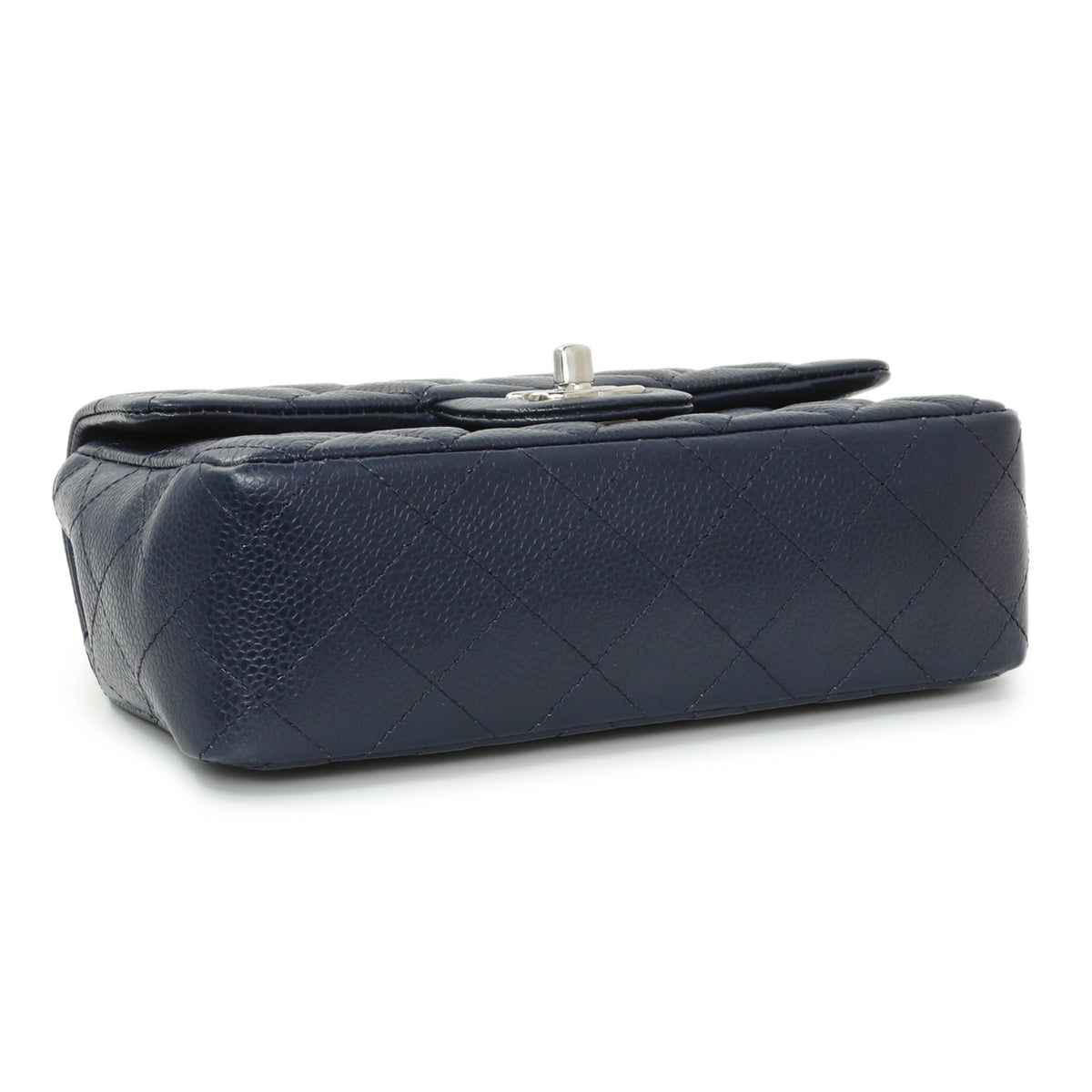Chanel Navy Caviar Mini Rectangular Flap Handbags Chanel