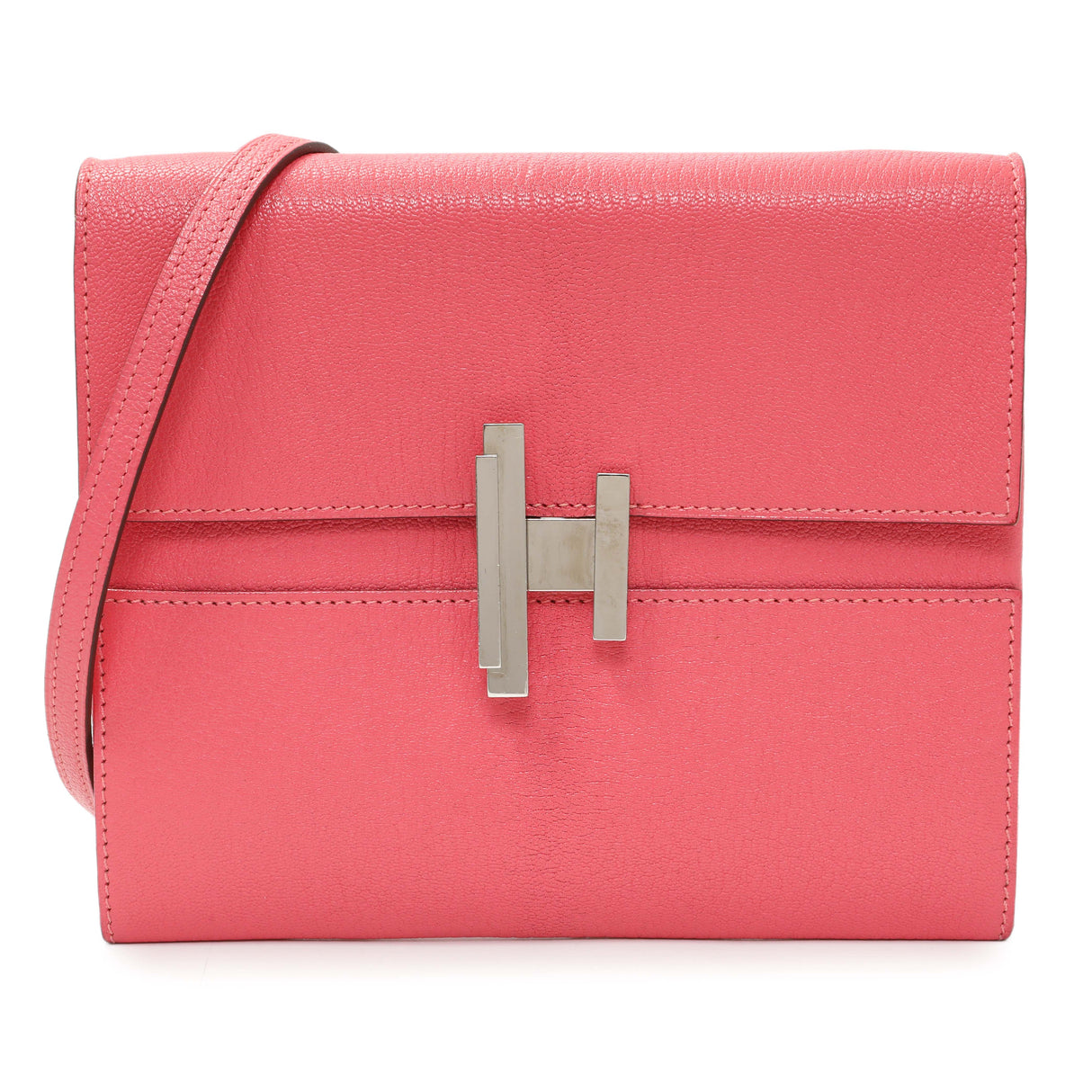 Hermes Pink Chevre Cinhetic To Go Shoulder Bag Handbags Hermes