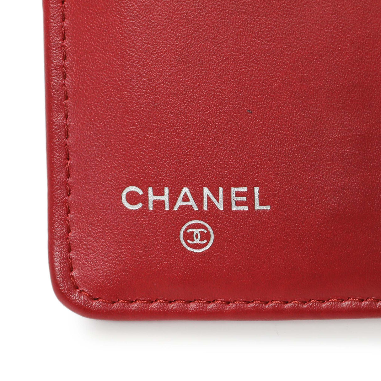Chanel Red Quilted Caviar Yen Wallet Accessories Chanel