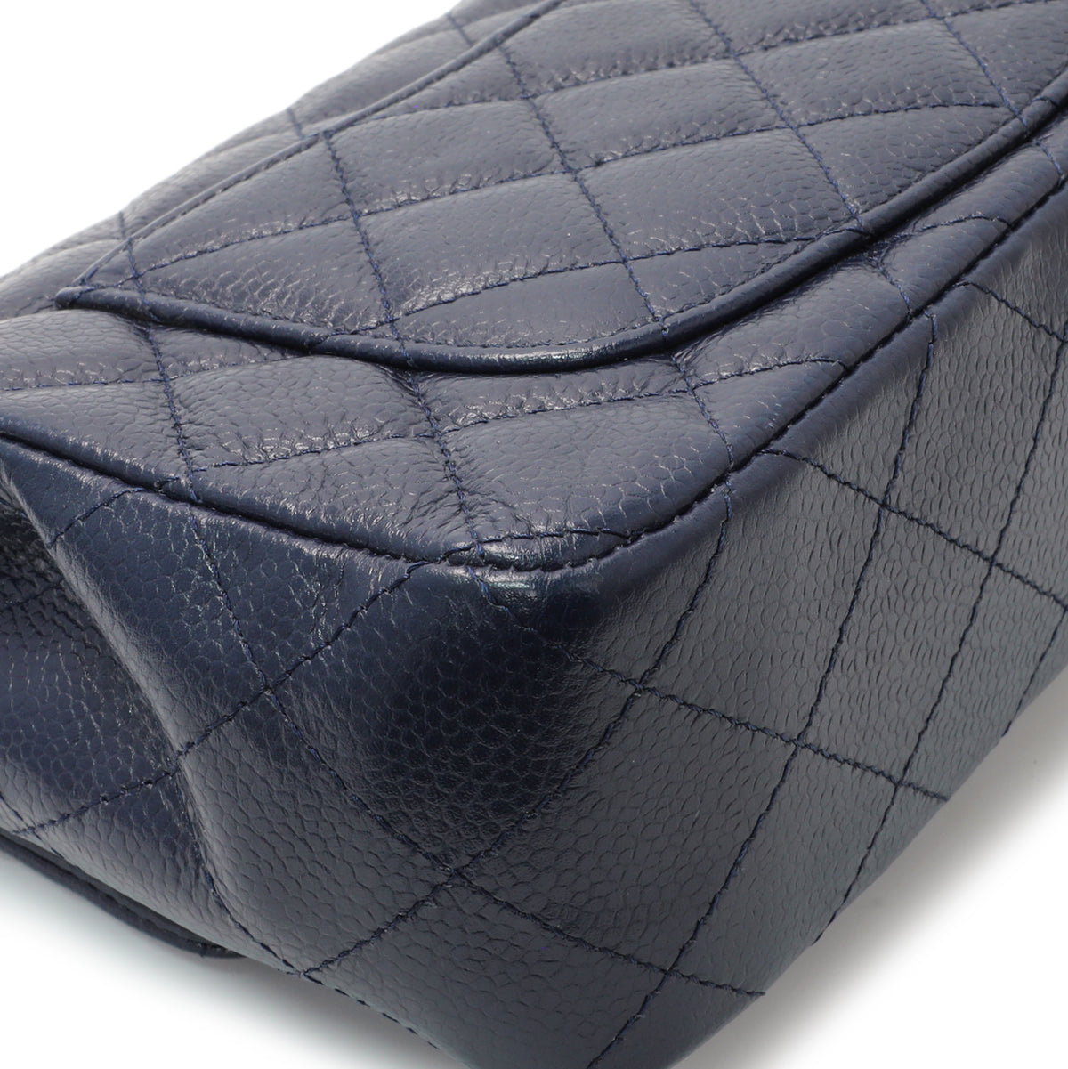 Chanel Navy Caviar Mini Rectangular Flap Handbags Chanel