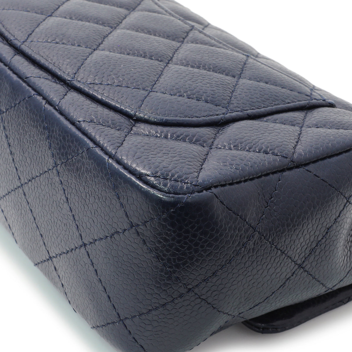 Chanel Navy Caviar Mini Rectangular Flap Handbags Chanel