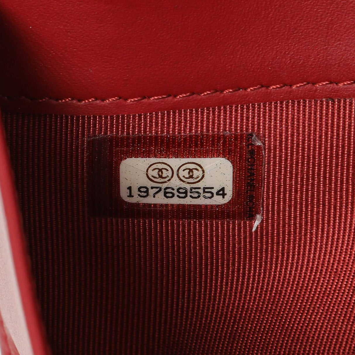 Chanel Red Quilted Caviar Yen Wallet Accessories Chanel