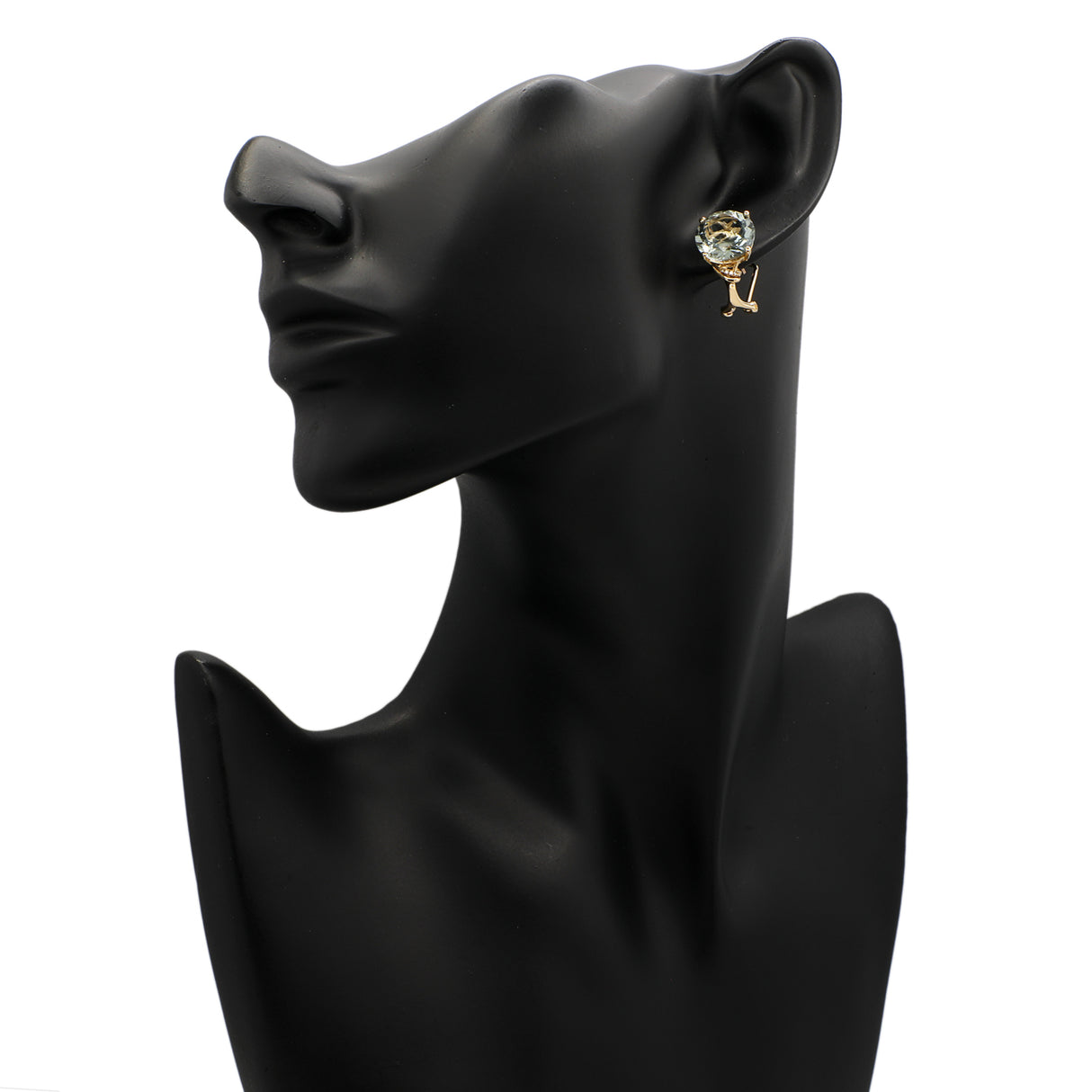 14K Yellow Gold 11.86 Carat Green Amethyst Earrings Fine Jewellery Modaselle