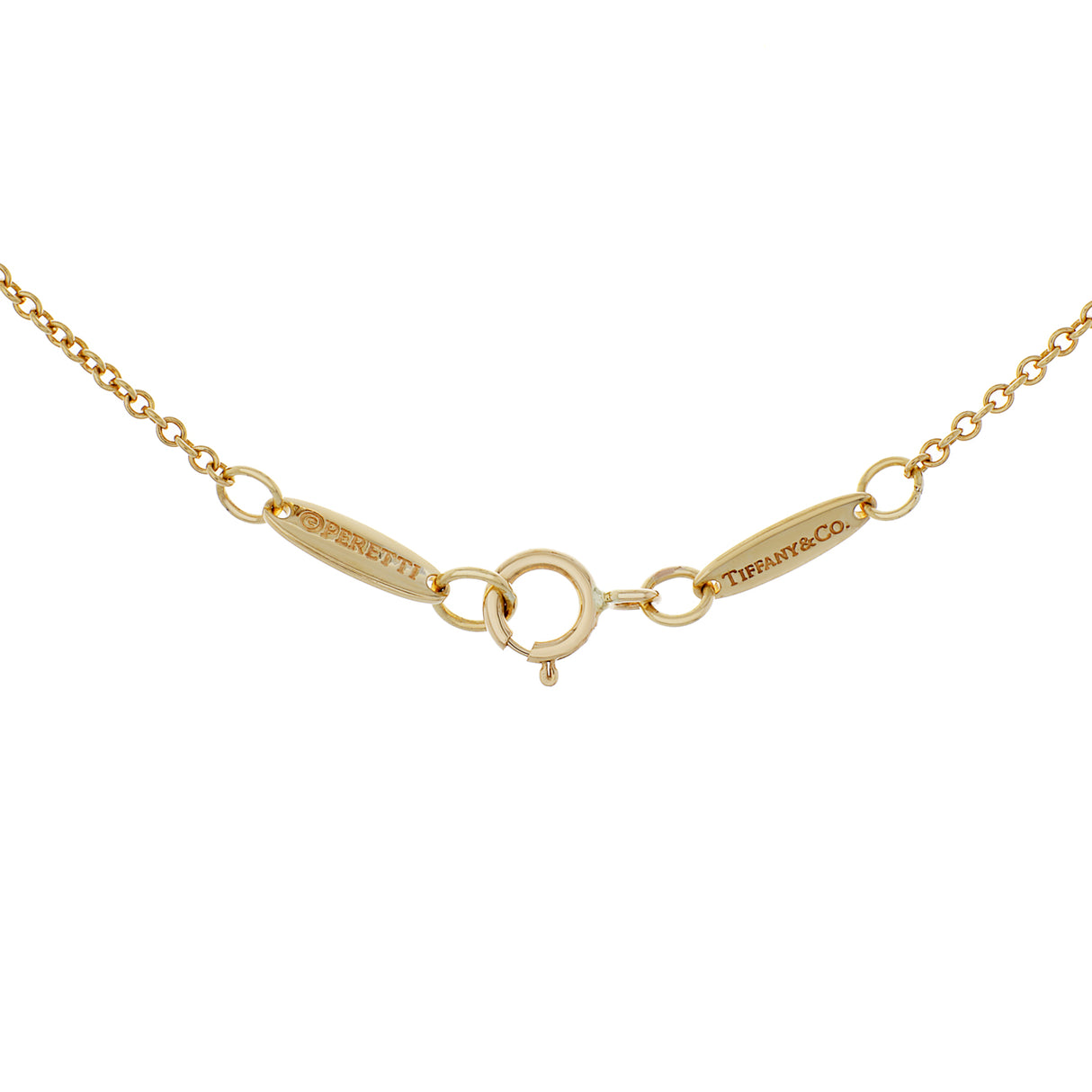 Tiffany & Co. 18K Elsa Peretti Open Heart Triple Pendant Necklace Designer Jewellery Tiffany and Co