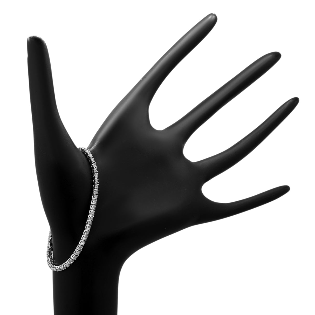 18K White Gold 2.80 Carat Tennis Bracelet Fine Jewellery Modaselle