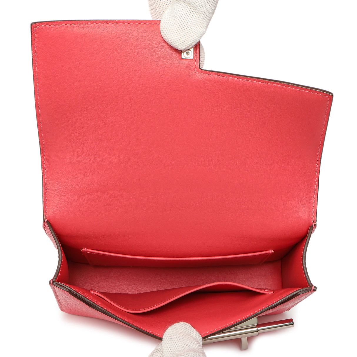 Hermes Rose Azalee Chevre Mysore Mini Verrou Chaine Handbags Hermes