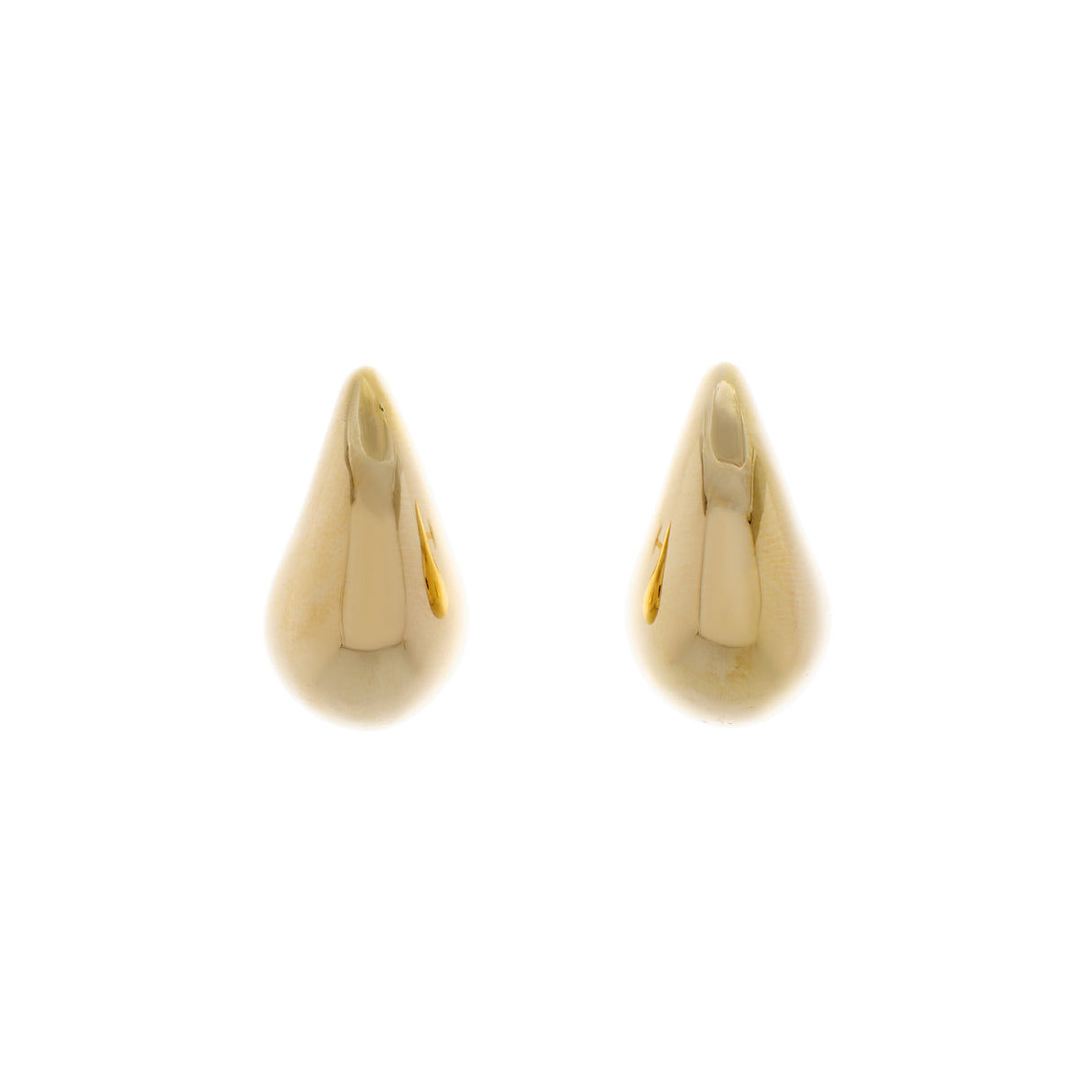 18K Yellow Gold Teardrop Earrings Fine Jewellery Modaselle
