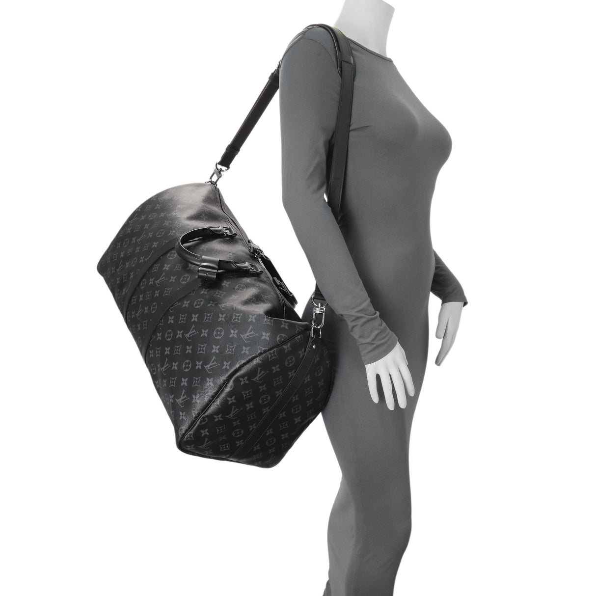 Louis Vuitton Monogram Eclipse Keepall Bandouliere 55 Handbags Louis Vuitton