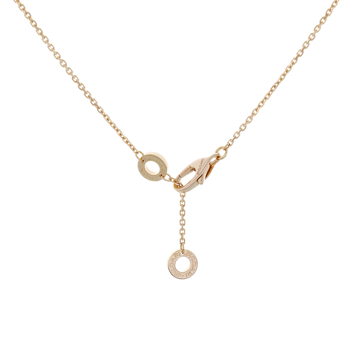 Bulgari 18K Rose Gold Mother of Pearl Diamond Divas’ Dream Necklace Designer Jewellery Chanel
