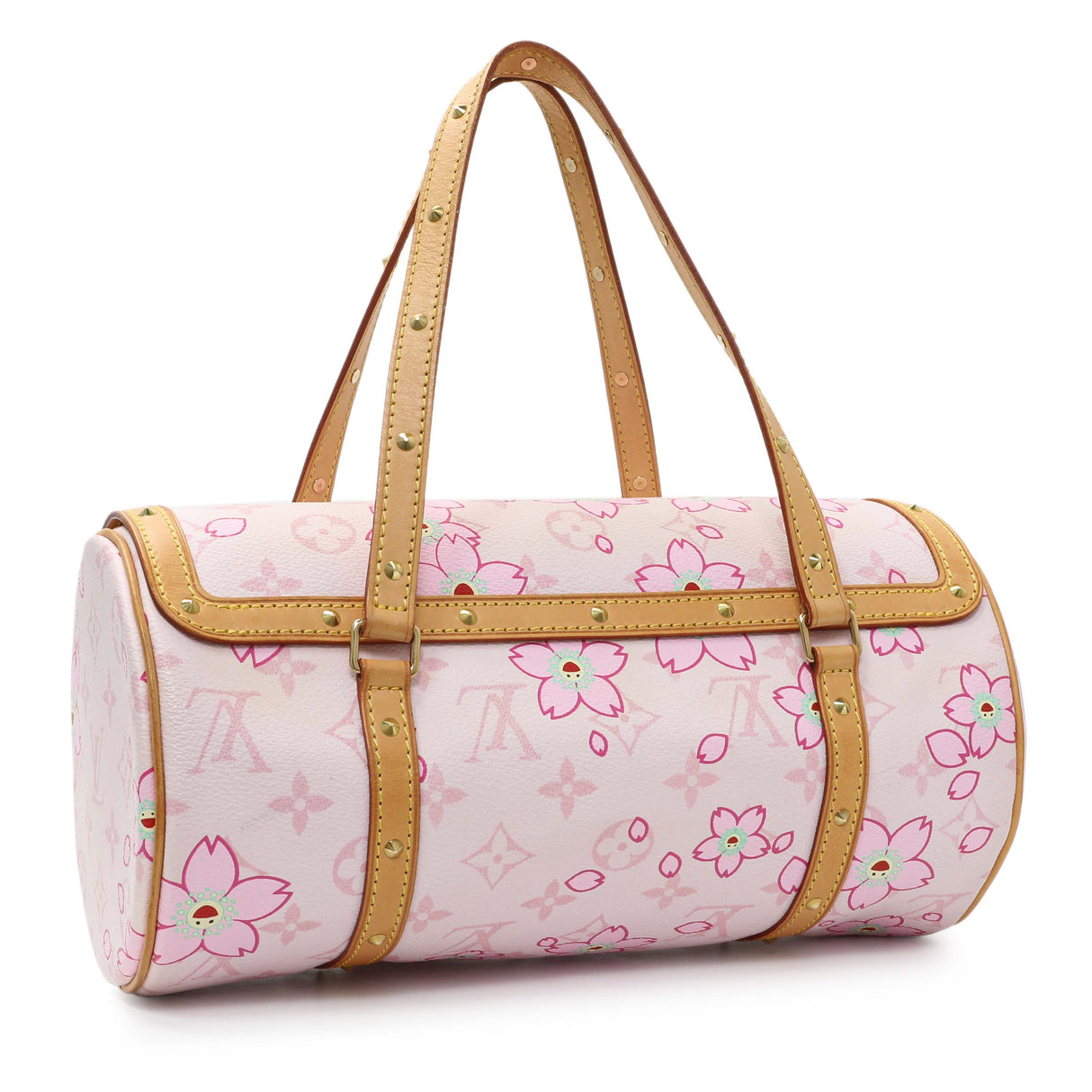 Louis Vuitton Cherry Blossom Canvas Papillon Bowler Handbags Louis Vuitton