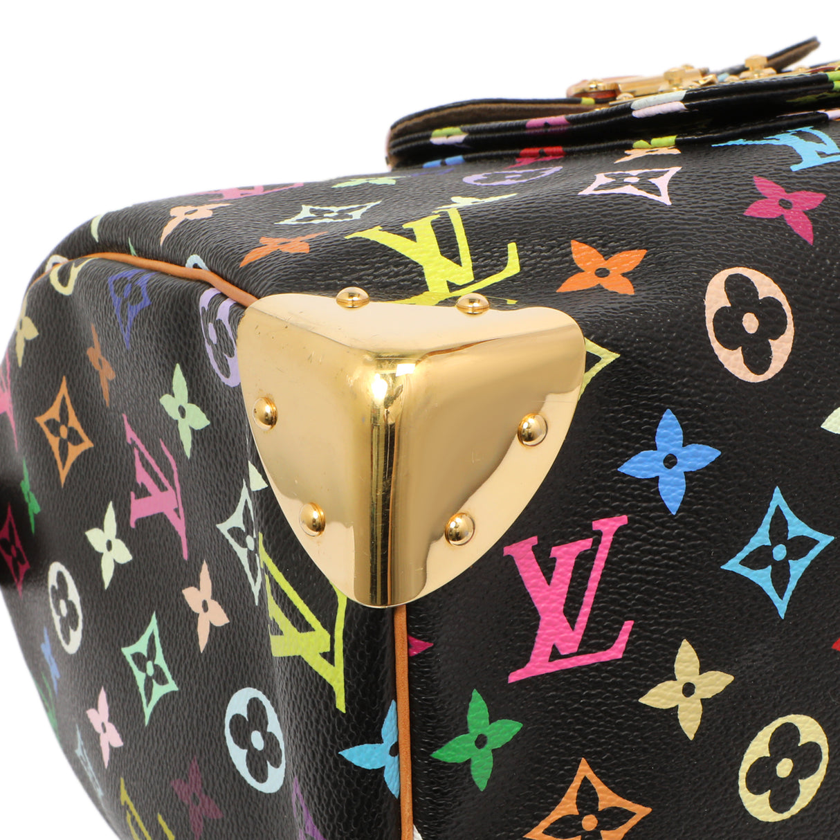 Louis Vuitton Black Monogram Multicolor Speedy 30 Handbags Louis Vuitton