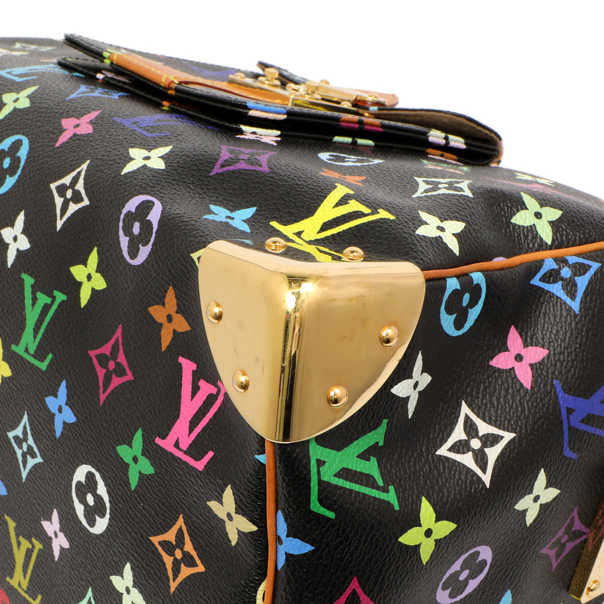 Louis Vuitton Black Monogram Multicolor Speedy 30 Handbags Louis Vuitton