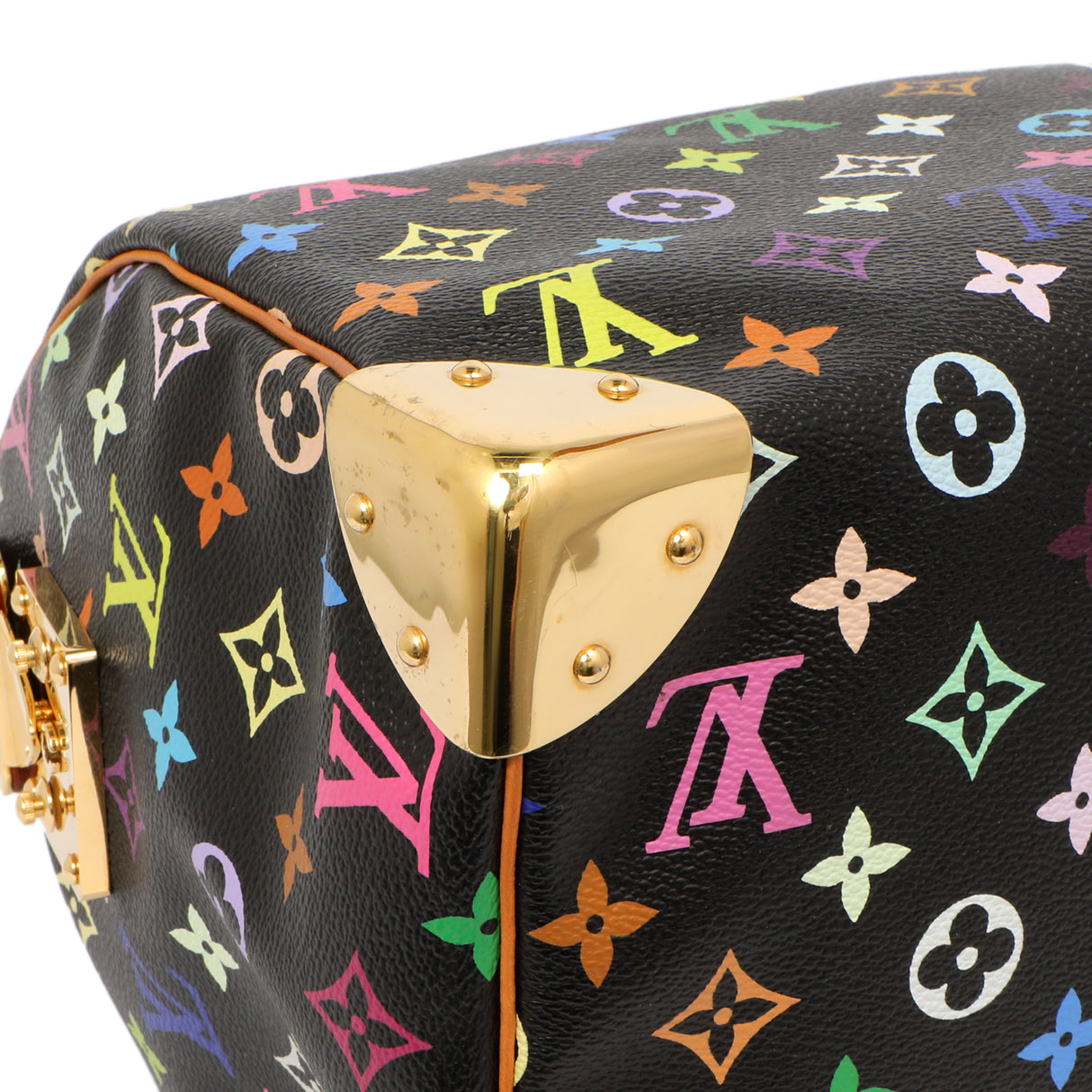 Louis Vuitton Black Monogram Multicolor Speedy 30 Handbags Louis Vuitton