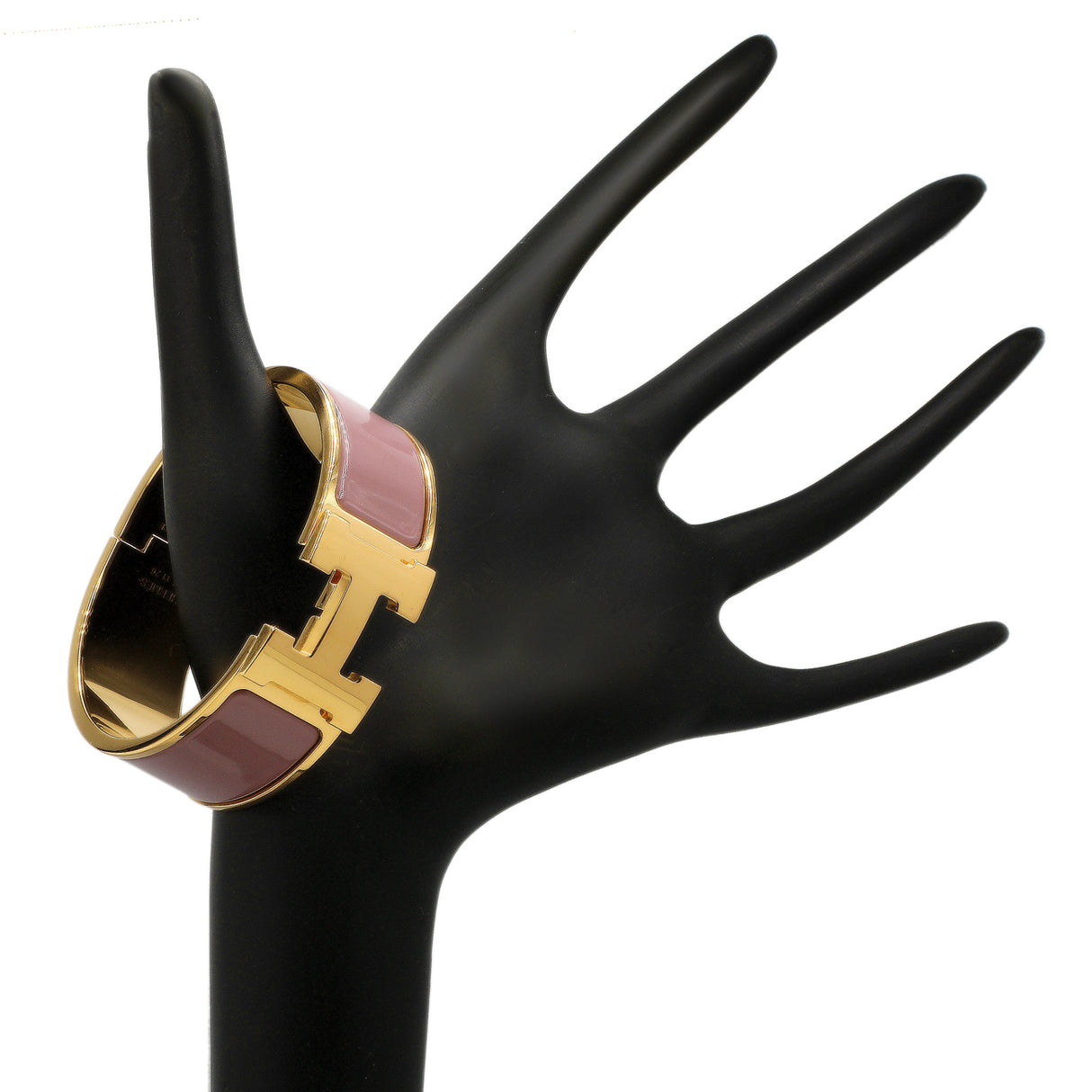 Hermes Bois de Rose Enamel Clic Clac H Bracelet Designer Jewellery Hermes