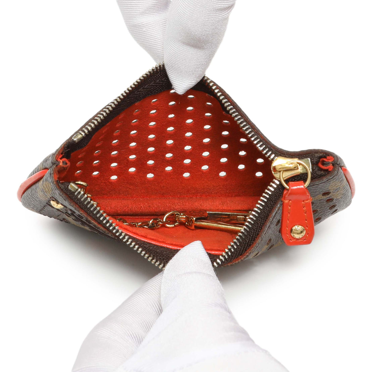 Louis Vuitton Monogram Perforated Key Pouch Accessories Louis Vuitton